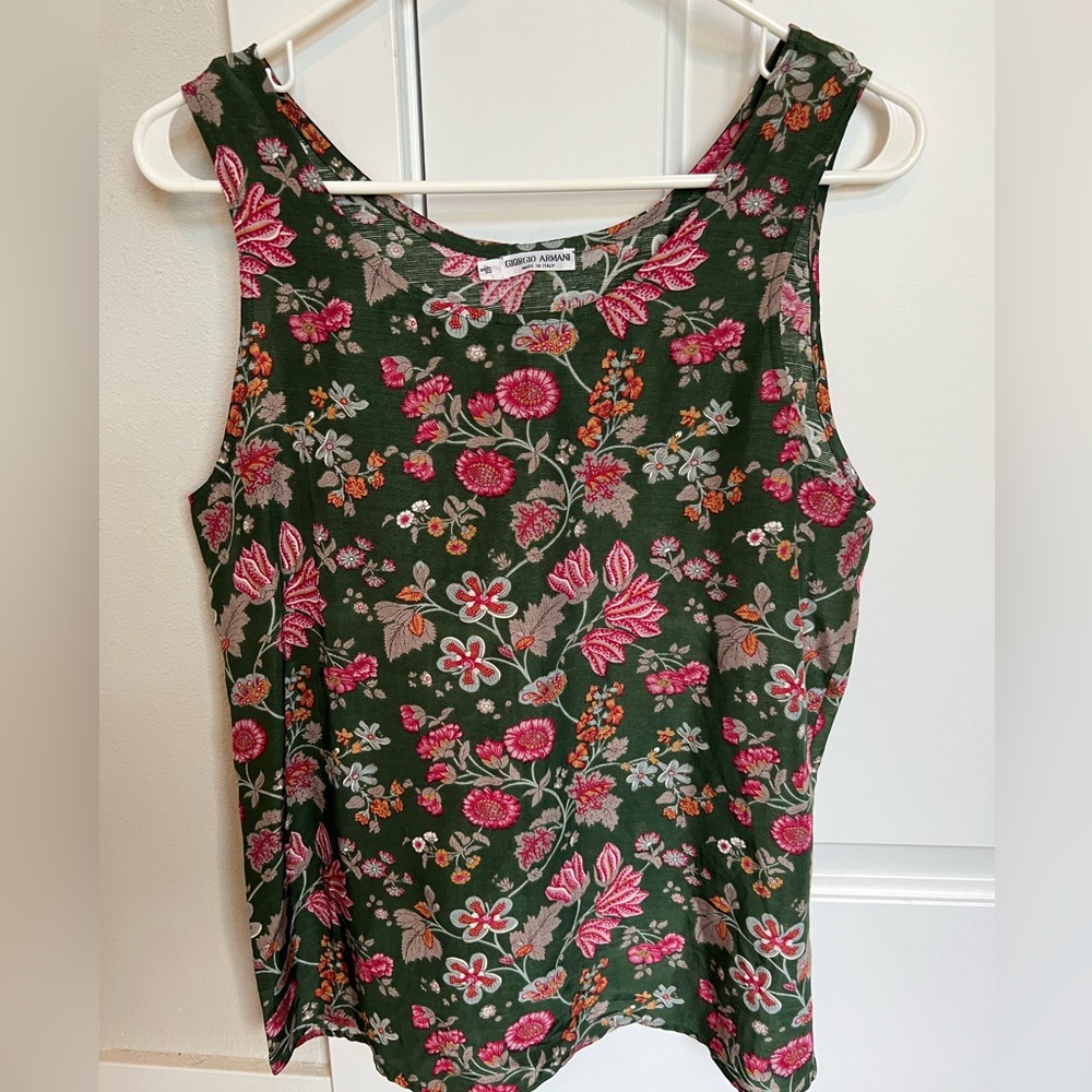Giorgio Armani Floral Tank